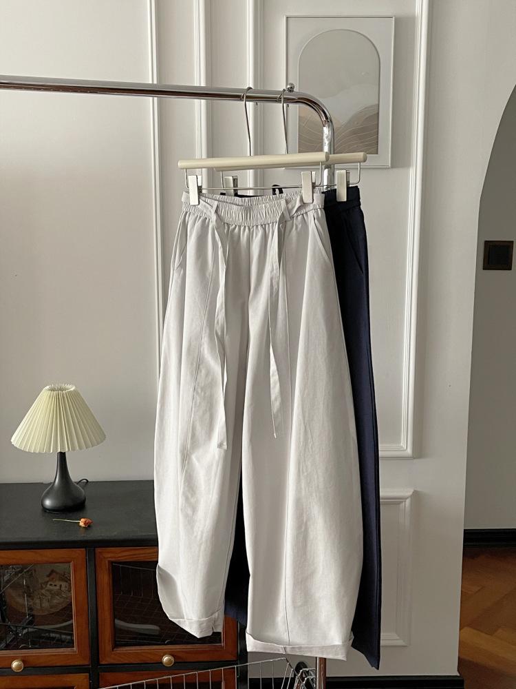 

Korean Style Petite Slimming Casual Pants for Women - Spring Outerwear, Versatile Medium