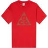 Nike ACG T Shirts Men's Red Crew Neck Moderate Straight Fit DJ3645-657