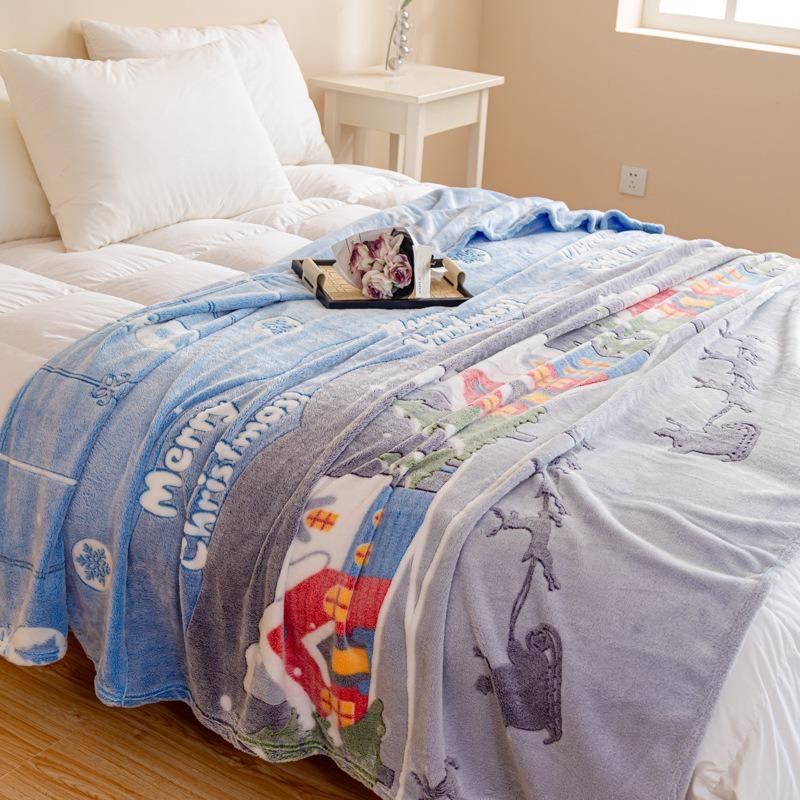 New soft snowflake fleece blanket household student dormitory blanket air conditioner blanket multi-purpose blanket fleece blanket