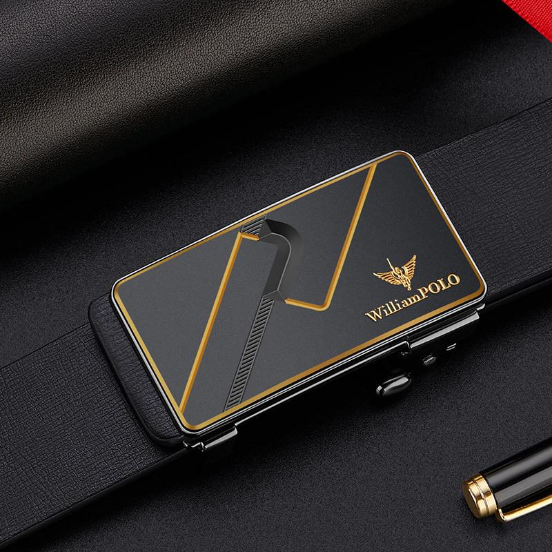 Kaiser Gürtel Herren Echtes Leder High-End-Automatikschnalle Tragen Reines Rindsleder Gürtel Business Junge Hosen Flut