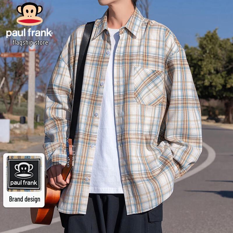 Paul Frank Men s Long Sleeve Plaid Shirt Jacket 3XL