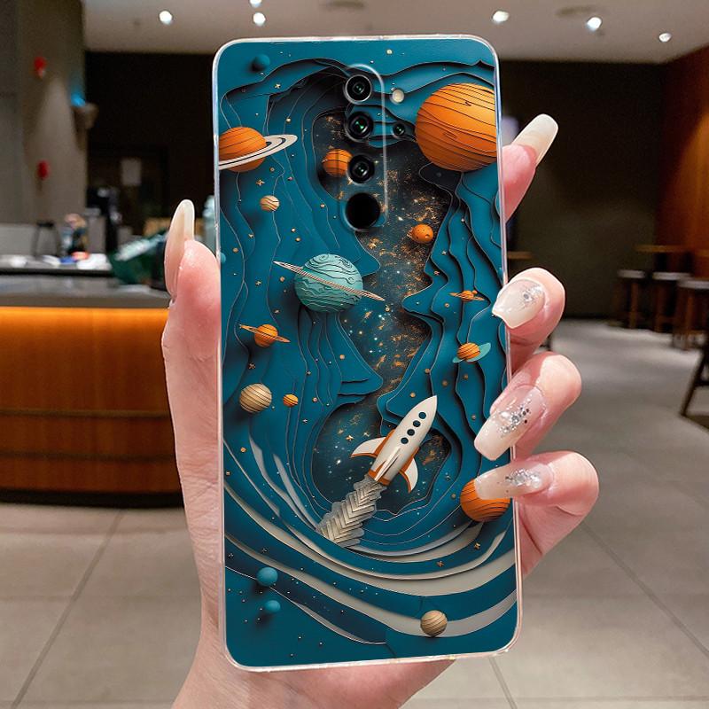 Custodia Per Xiaomi Redmi Note 8 Pro Note8 Capa Fiore Farfalla Protettiva Sottile Custodie Trasparente Morbido Silicone TPU Copri Telefono