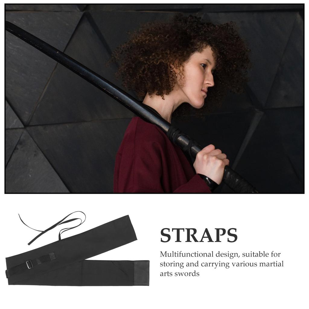 SOLUSTRE Tai Chi Sword Bag Single and Double Sword Case Oxford Canvas Martial Arts Sword Bag Sword Bag Waterproof Backpack Morning Practice Sword Bag