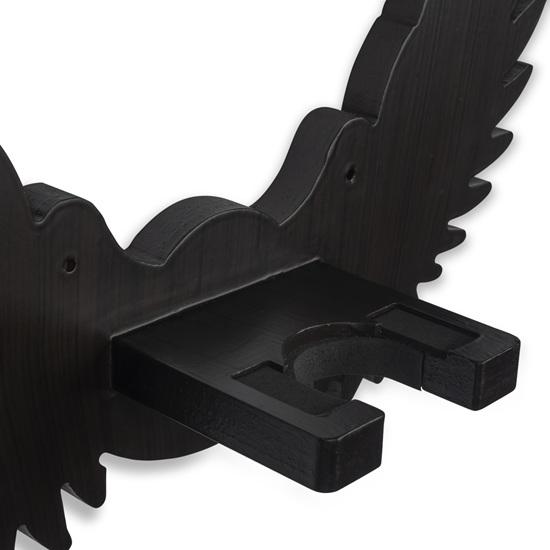 Suport de perete pentru chitară, din lemn, design aripi de vultur, pentru chitare acustice, electrice și ukulele