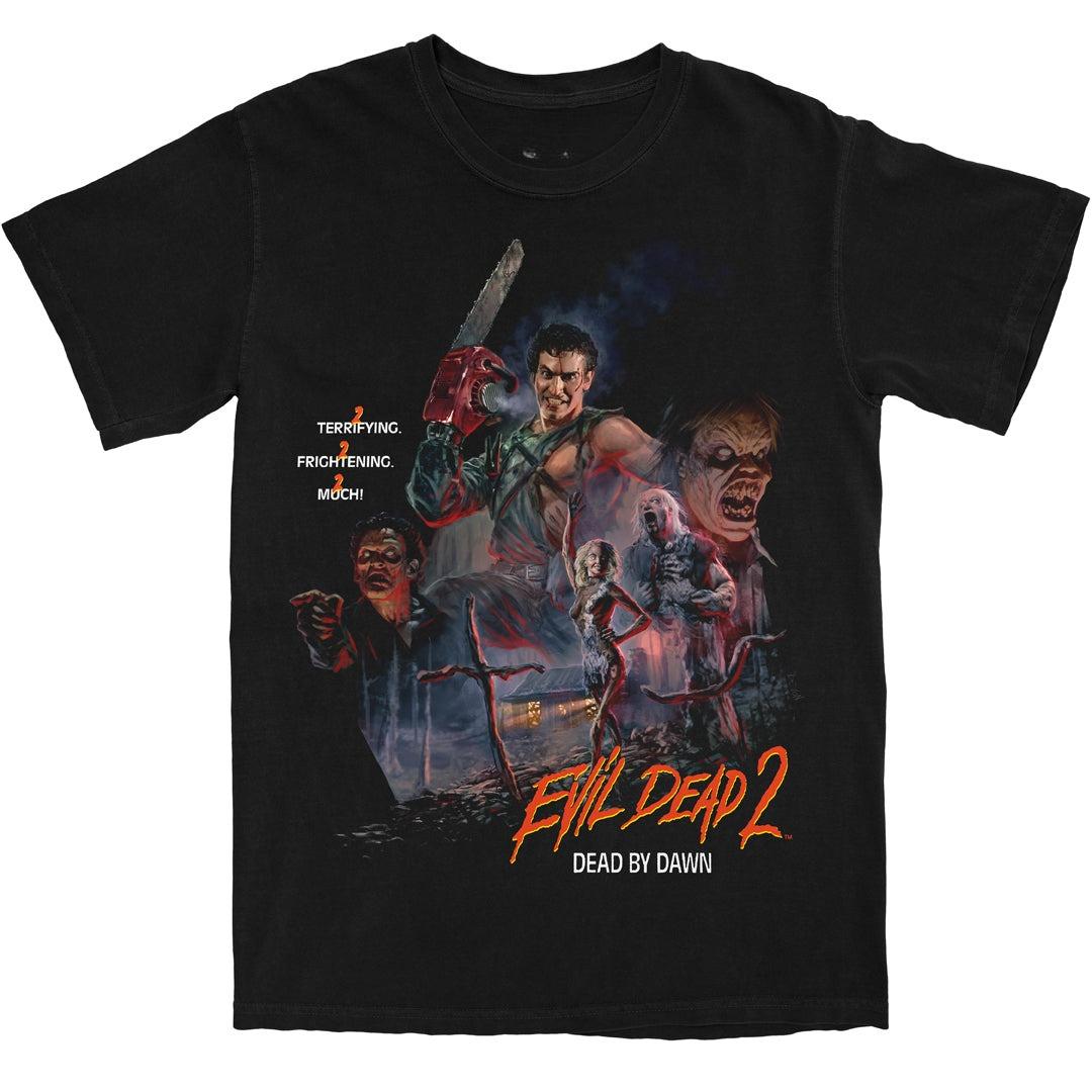 Evil Dead Dead By Dawn Horror Movie Graphic T Shirt Classic Cult Ash Williams Streetwear Cotton Tee 2XL