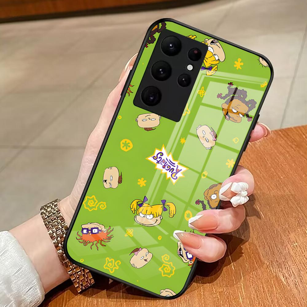Cartoon Funny R-rugrats Phone Case For Samsung S26 S25 Edge Ultra 23 22 21 20 Ultra Plus S24 Fe Glass Cover