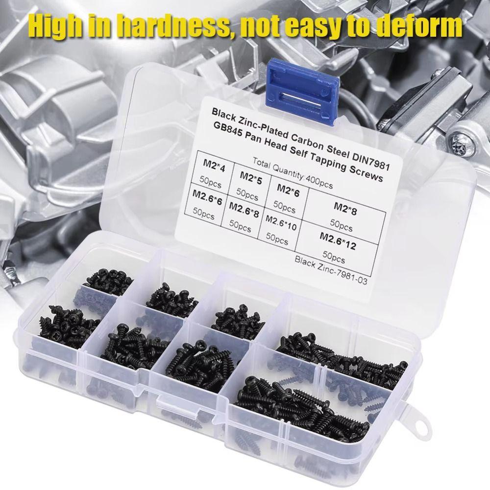 400pcs/500pcs Button Head Self Tapping Screws Carbon Steel Computer Screws  Laptop Repair