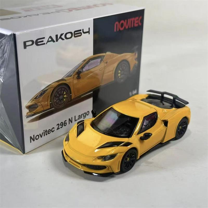 [Vor] Peako64 1:64 Novitec 296 N Largo Rot / Gelb Gt Show Edition Diecast Modellauto gray