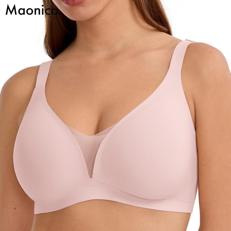 

Європейський розмір Безшовний бюстгальтер зі спинкою-майкою Суцільний Застібка на спині Без кісточок Жіночий бюстгальтер великого розміру Пуш-ап M