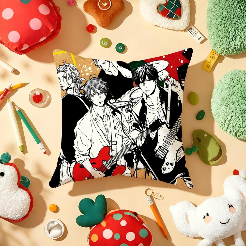 GGiven Yaoi Anime Cushion Cover Plush Fabric Soft DoubleSided Printed Sofa Warm Winter Home Gift Pillow Cover