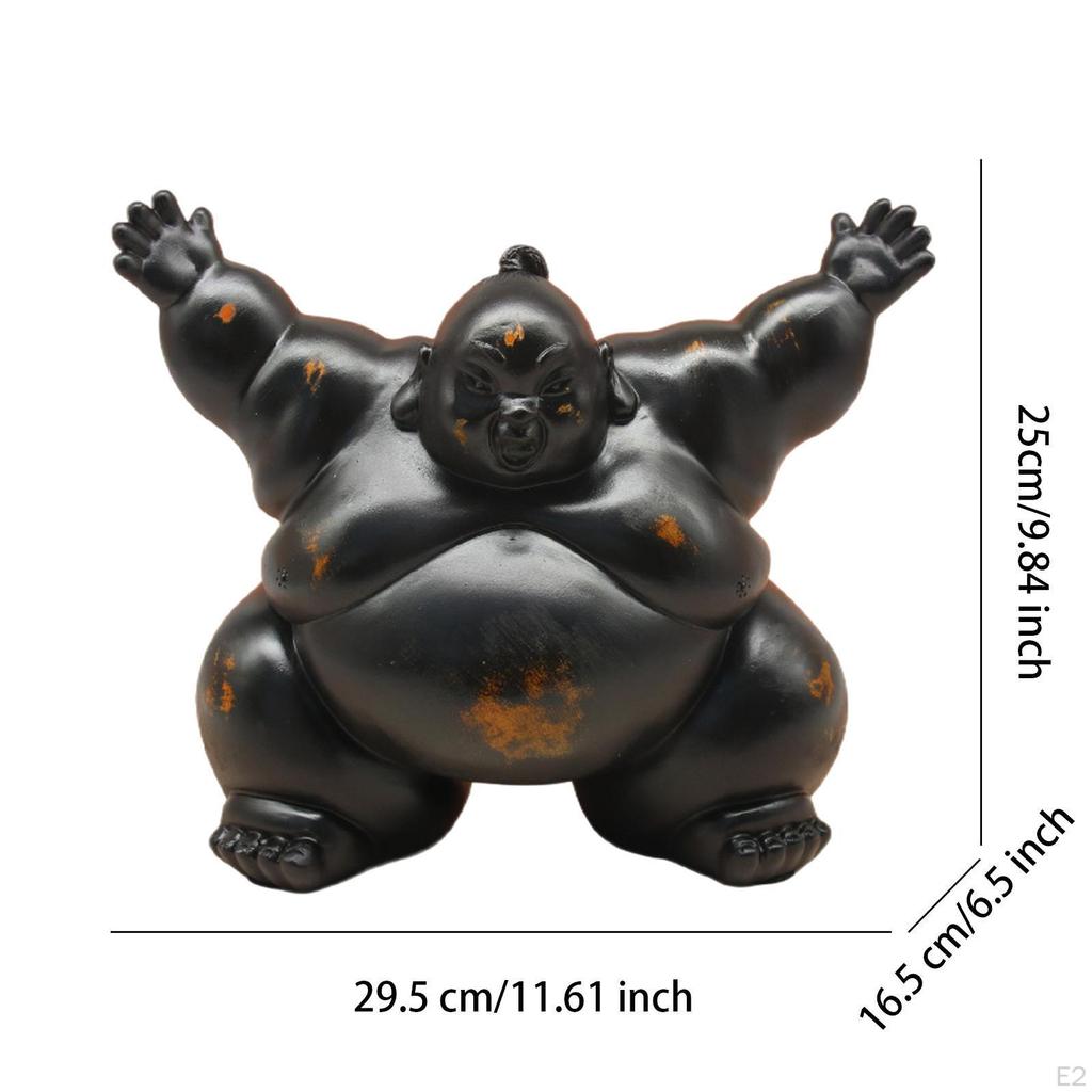 Mini Sumo-staty Te-djur Prydnad för Kontor och Vardagsrum
