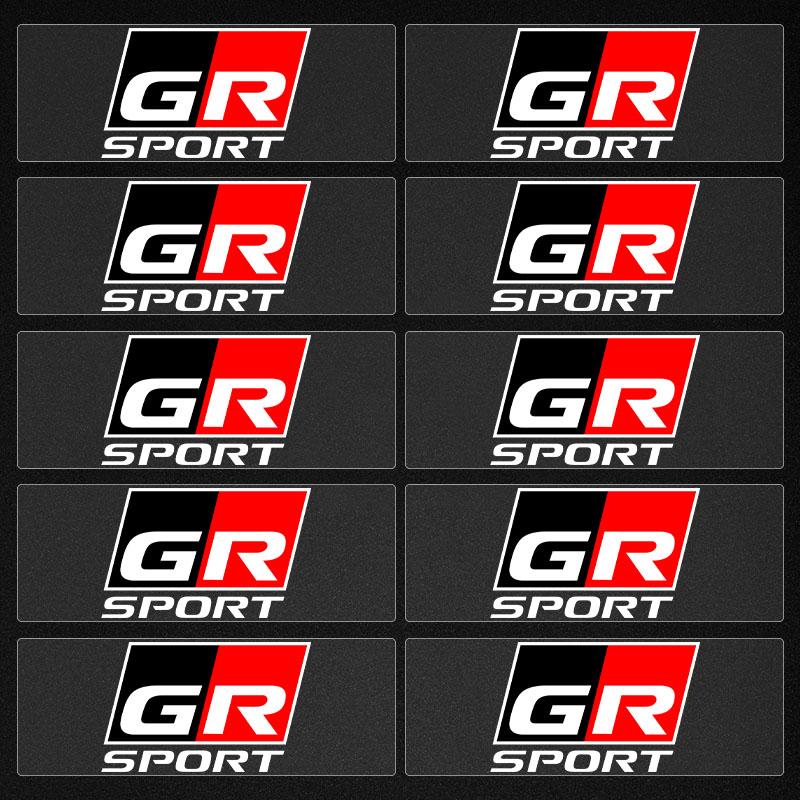New Car Logo Car Interior Sticker Central Control Decals Emblem Badge for Toyota TRD GR Yaris Camry Racing Logo Corolla Chr Avensis