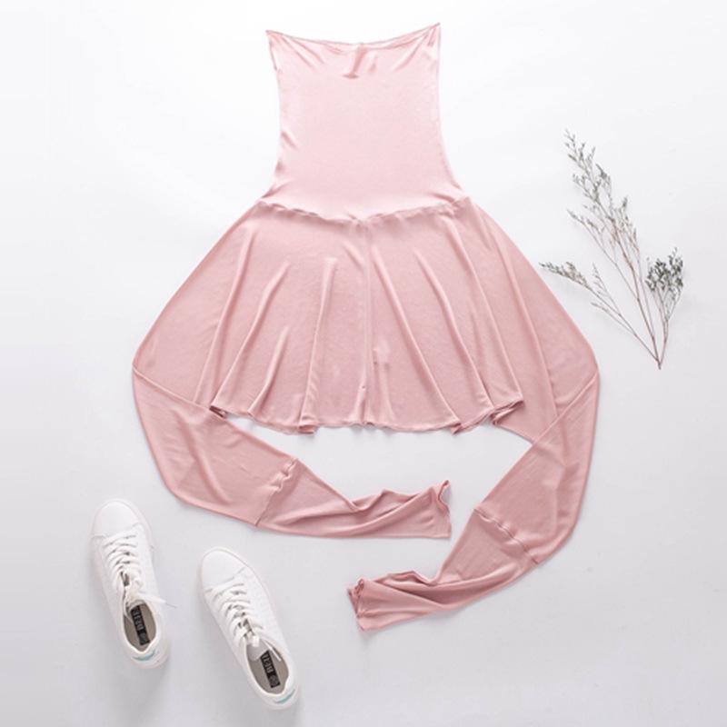 

Летняя шаль из тутового шелка для защиты от солнца - Прохладная и дышащая накидка на лицо и шею с петлями для ушей