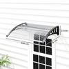 Canopy Front Door Canopy 100 x 75 cm Pent Canopy Roofing Polycarbonate Transparent