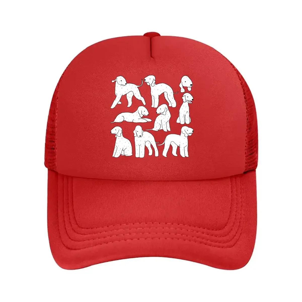 

Set of Poodle Dog Line - art Drawings Mesh Baseball Cap One Size