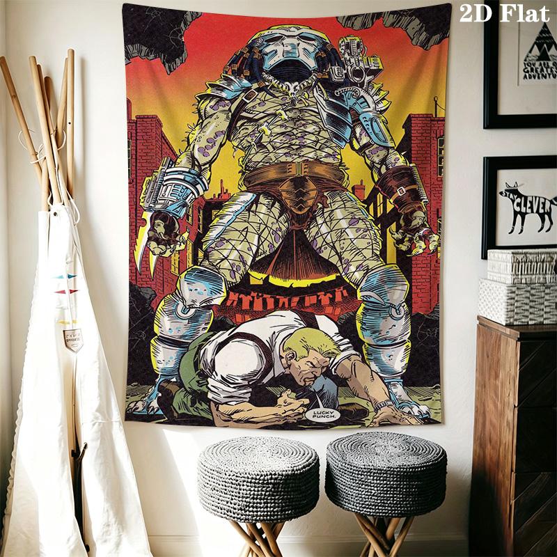 Predator Dark Horse Pattern Home Decor Tapestry, Wall Hanging, Decorative RV Wall Cloth.SGT0917123