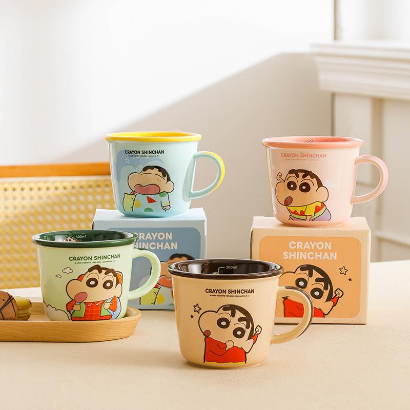 Cute Ceramic Mug Children with Scale Water Cup Couple Coffee Breakfast Cup Birthday Gift