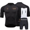 PAS cycling suit summer men's and women's overalls shorts cycling short-sleeved suit cycling suit milk silk