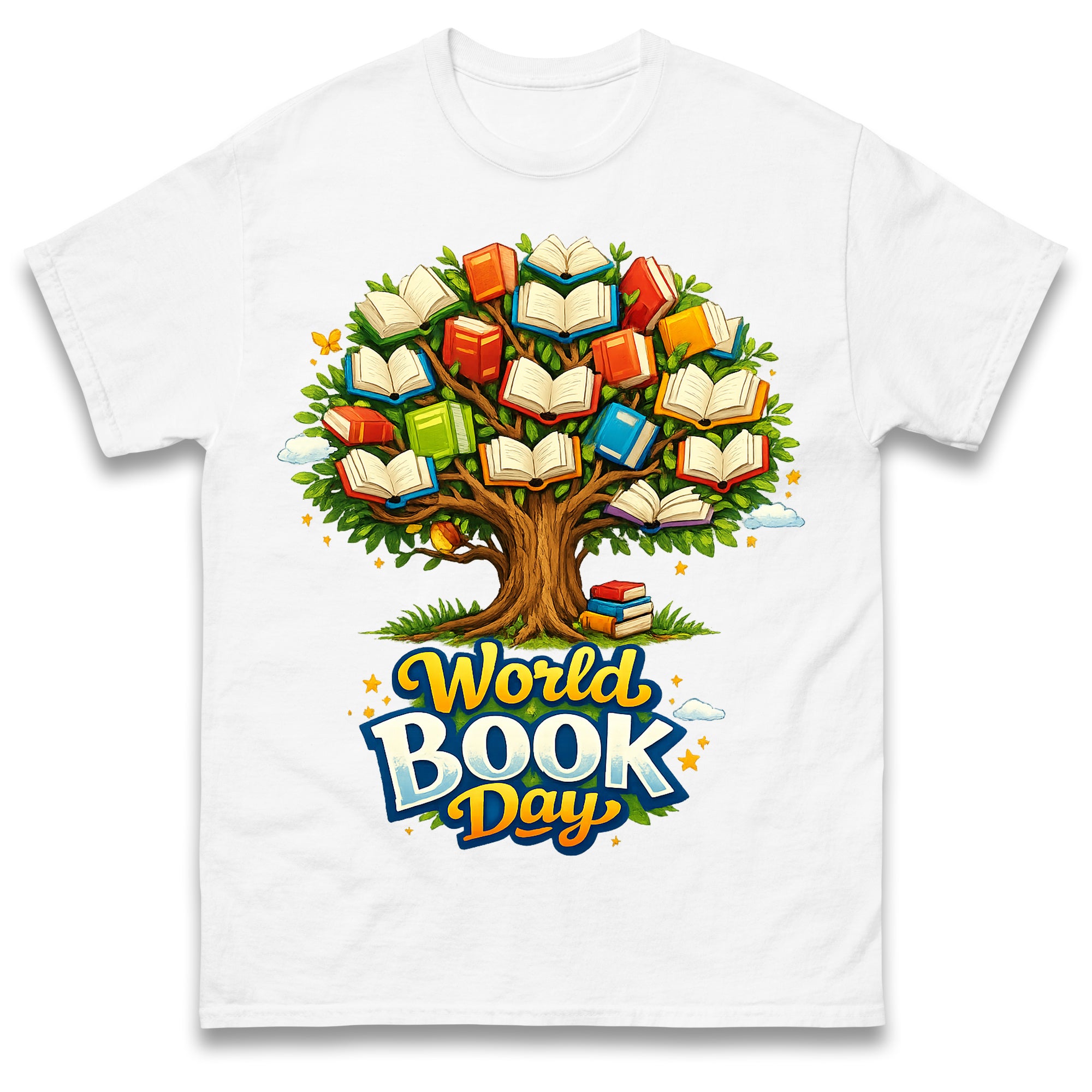 World Book Day T Shirt Tshirt Mens Womens Unisex Tops Tees 2XL