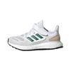 Pureboost 22 Abrasion Resistant Low Top Kids' Running Shoes White Green Children Aged 3 7 Years Old IF5554