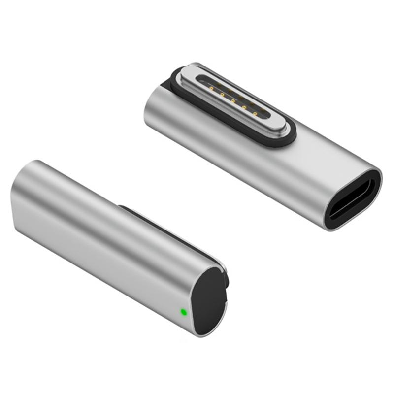 

Перехідник Middle Bend PD 140W USB-C до Magnetic 3 для заряджання MacBook, кутовий конвертер As Shown A