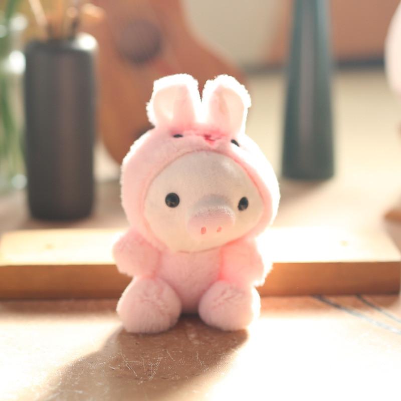 Lovely Pig Plush Keychain Doll Cute Animal Toy For Kids Adorable Charm Bag