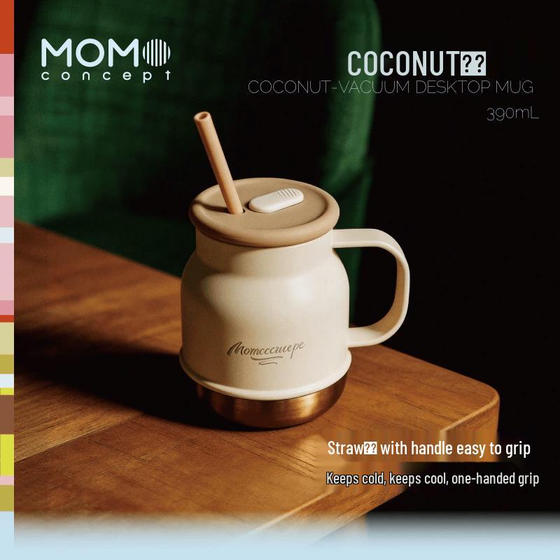 MOMOCONCEPT COCONUT Double-Layer Stainless Steel Insulated Tumbler