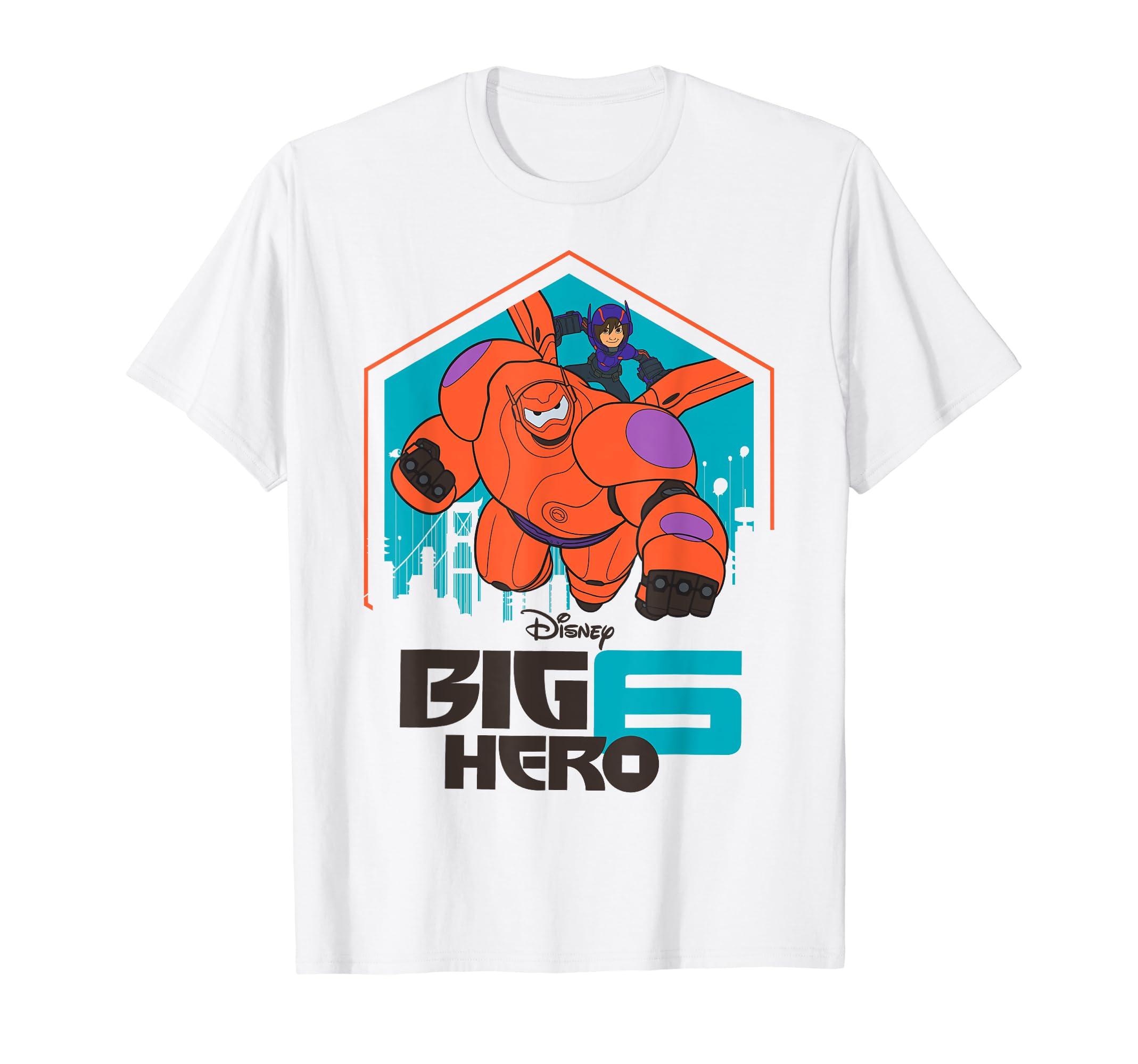 

Disney Большой герой 6 Бэймакс Хиро Летный костюм Графическая футболка