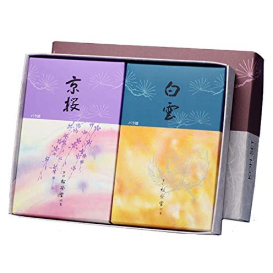 

Kyoto incense Hakuun and Kyozakura rose set of 2 Shoeido