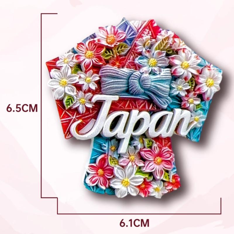 Japan Refrigerator Stickers Tokyo Travel Souvenirs Sakura Kimono Hokkaido Fridge Magnets Home Decoration Wedding Gifts