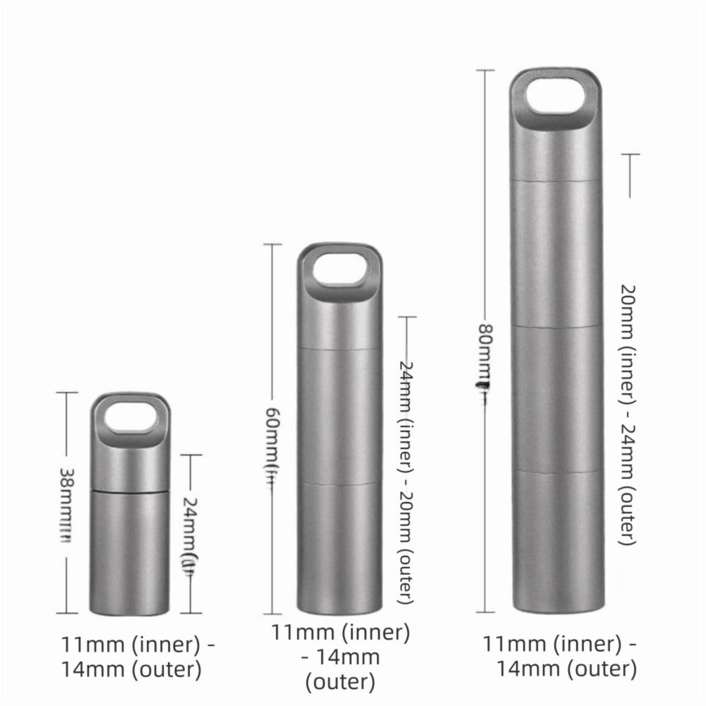 Container Mini Pill Box Stainless Steel Waterproof Pill Case Portable Tablet Container Travel