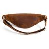Cowhide Men's Waist Bag Genuine Leather Shoulder Chest Fashionable Soft Trendy Sports