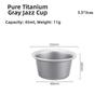 2pcs High Quality Small Size Coffee Cup Double Layer Multistyles Coffee Spoon Teacup Pure Titanium Pearl Milk Tea Tube