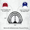 Hat Brim Bender Baseball Cap Shaper No Steaming Required - Convenient Shaper Design With Dual Option Perfect Hat Curving Band