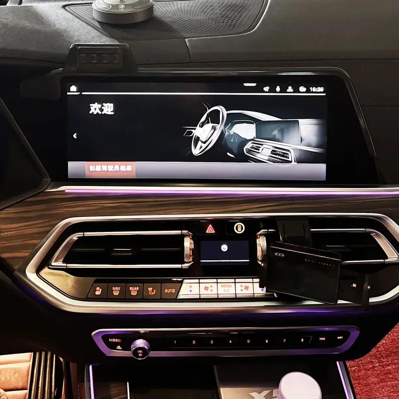 Dla BMW X7 G07 Uchwyt na telefon do samochodu Mocowanie telefonu komórkowego Ładowanie bezprzewodowe Mocowanie grawitacyjne Podstawa mocująca do ekranu