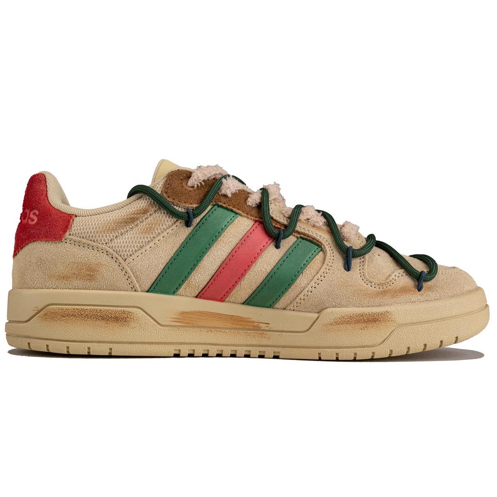 adidas Scarpe da Skateboard Neo Entrap Resistenti all'Abrasione Basse Unisex Marrone Rosso Verde GW9675(TeamF-)
