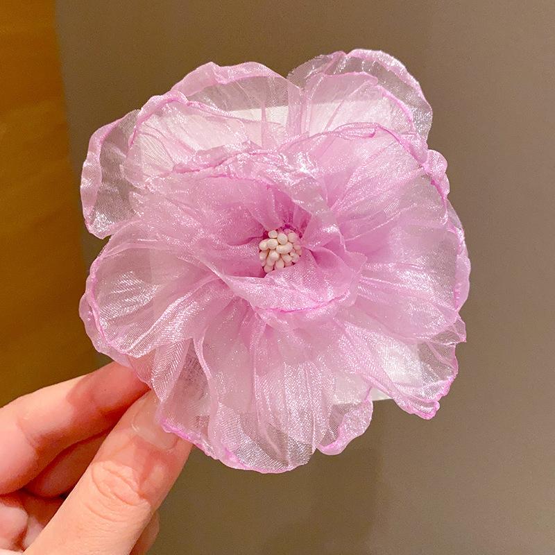 Children's Flower Hair Clip Super Fairy Beauty Little Girl Top Clip Summer Girl Clip Hair Ornament Baby Hair Clip