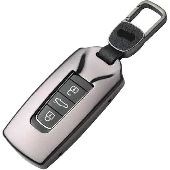 Car Key Cover Shell Key Case Protector Styling Refit Car Accessories Compatible for VW Volkswagen Touareg 2019(5)