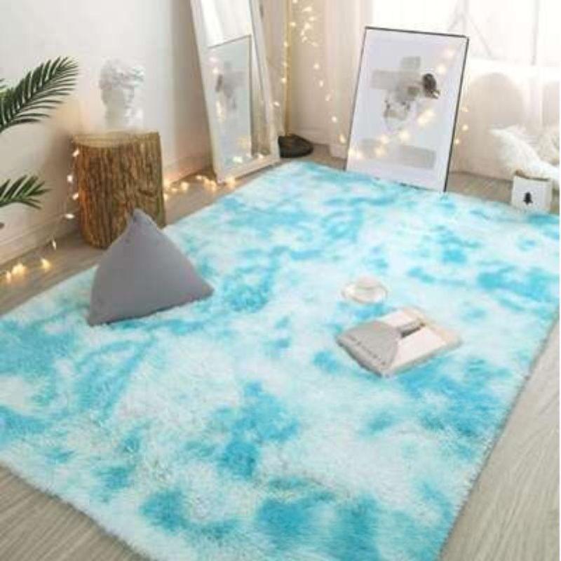 Tie-dye Carpet Plush Living Room Floor Bedroom Bedside Floor Mat