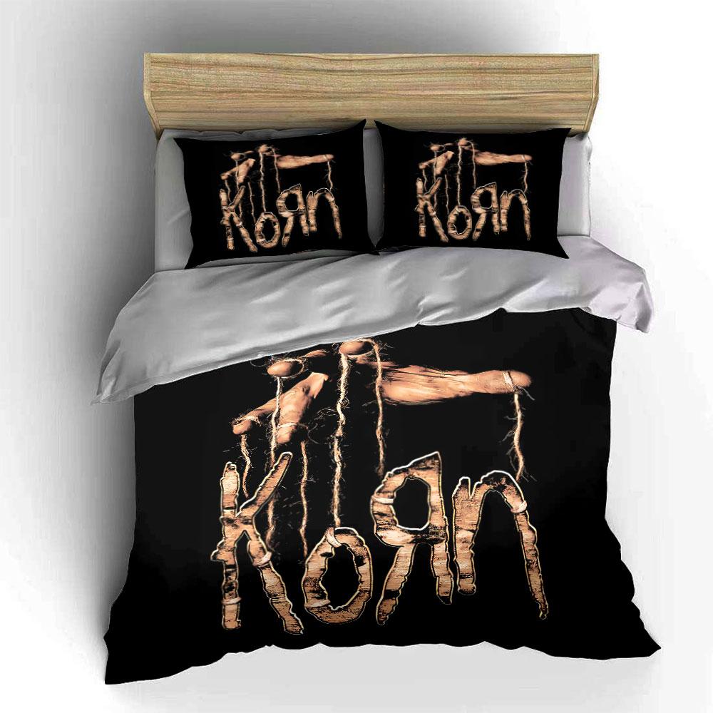Skeleton Hands and Text Design Bedding Duvet Cover Set Duvet Cover Pillowcases  (1*Duvet Cover 2*Pillowcases, Without Duvet Insert)