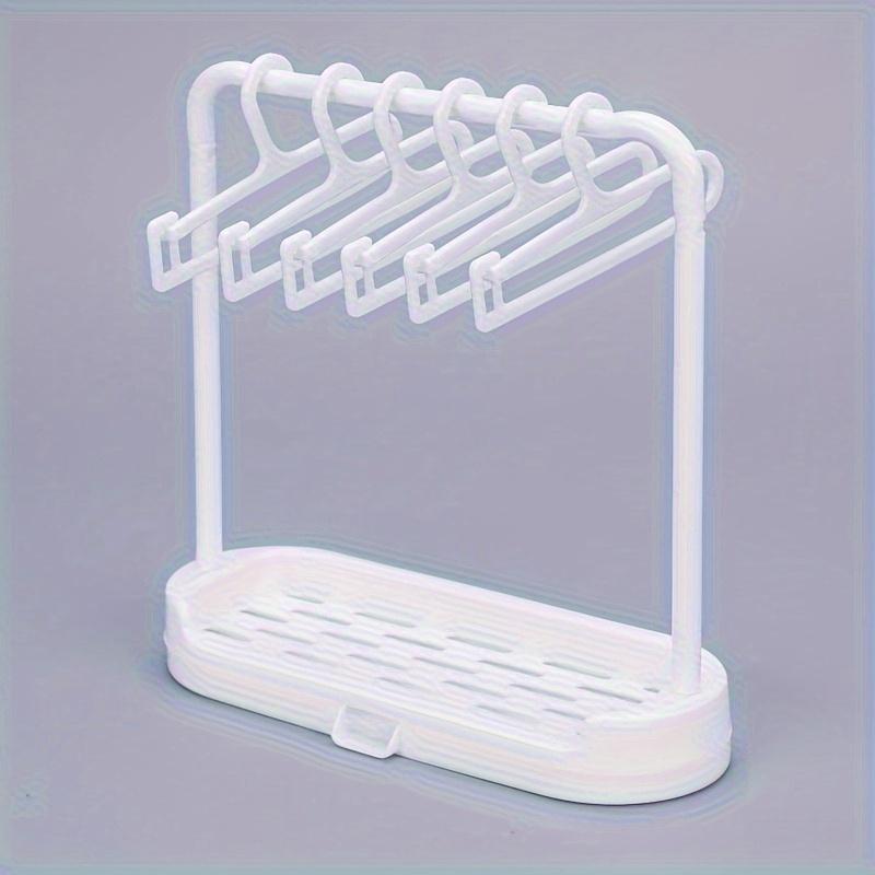 Labubu and Doll Clothes Storage Rack, 1 Hanger + 5 Hangers, Labubu and Doll Display Rack Suitable for 17cm Doll Clothes