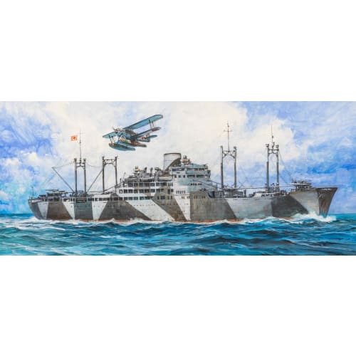 Pit-Road 1/700 Skywave Series Japanese Navy Special Cruiser Aikoku Maru 1941 Plastic Model W272 (Ship)