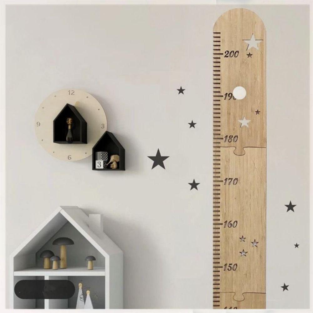 

Wood Kids Growth Chart Jigsaw Puzzle Children Height Gauge Ruler Home Decoration A（50-200cm）