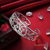 Sterling Tone Hollow Branch Bracelets Bangles High Quality Elegant Lady Giveaway Gift Idea Women Tone Fine JewelryElegant
