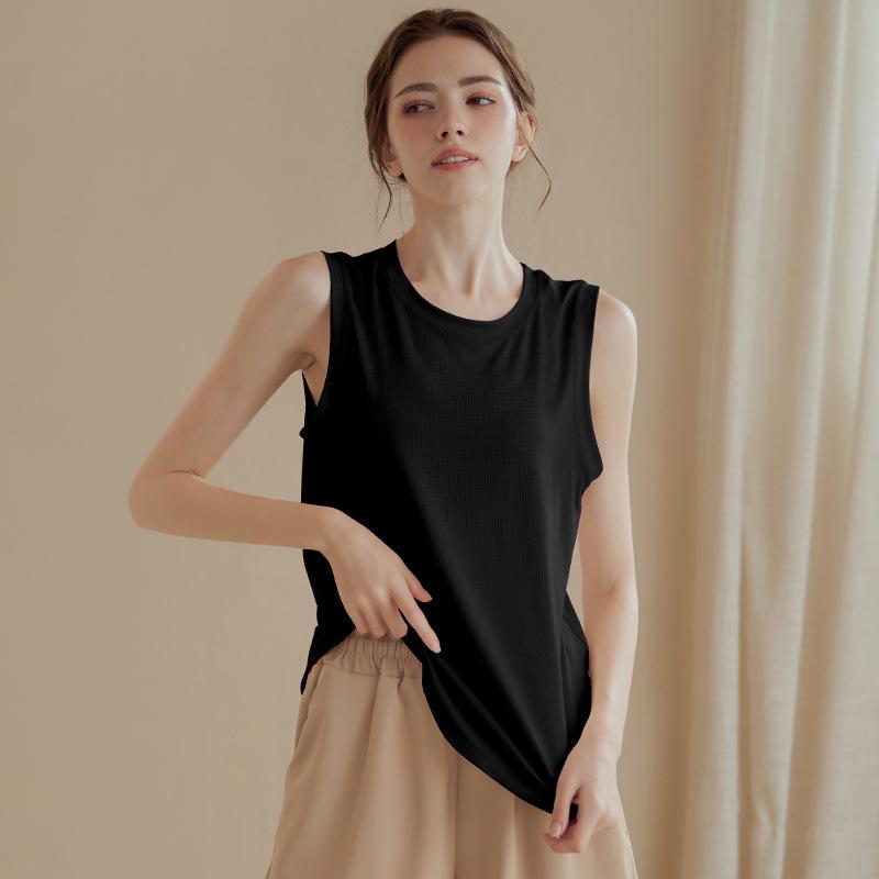 

Women s Quick-Dry Loose Tank Top - 2025 Yoga & Running Cover-Up Sleeveless Fitness Summer Shirt XL