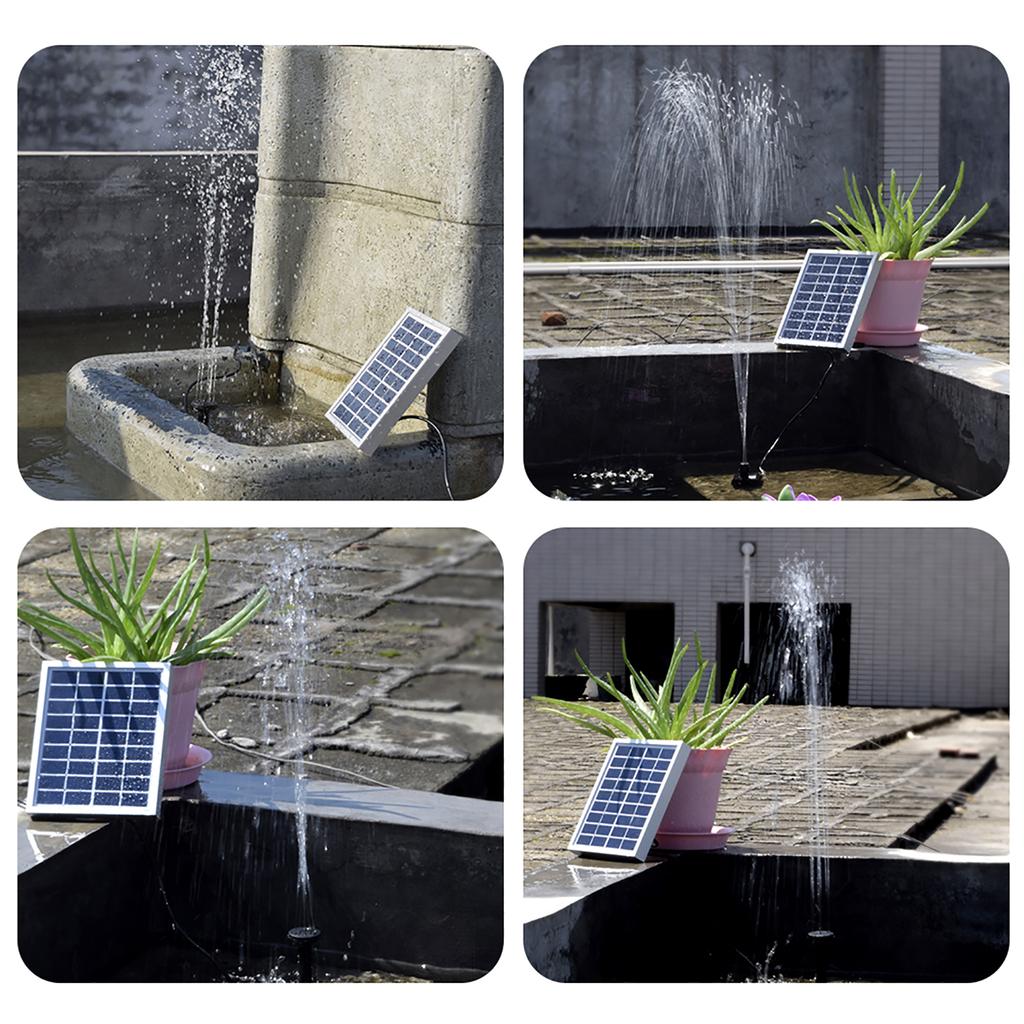 Small Type Landscape Pool Garden Fountains 9V 2W Solar Power Decorative Fountain Water Pump