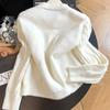 Chic Korean Loose Knit Cardigan: Early Autumn Slimming Sweater with High-End Feel