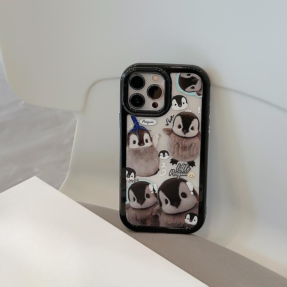 Penguin Illustration Applicable To 14Pro Max IPhone 13 Cute Ins Magnetic Acrylic 16 Acrylic 15