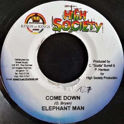 7-Zoll-Schallplatte ELEPHANT MAN - Come Down none Kings Of Kings, 2005 Jamaika Reggae, Ska & Dub Gebraucht