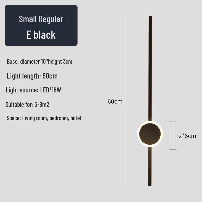 Creative Minimalist LED Wall Light for Hallway, Bedroom, Living Room, Study, and Staircase